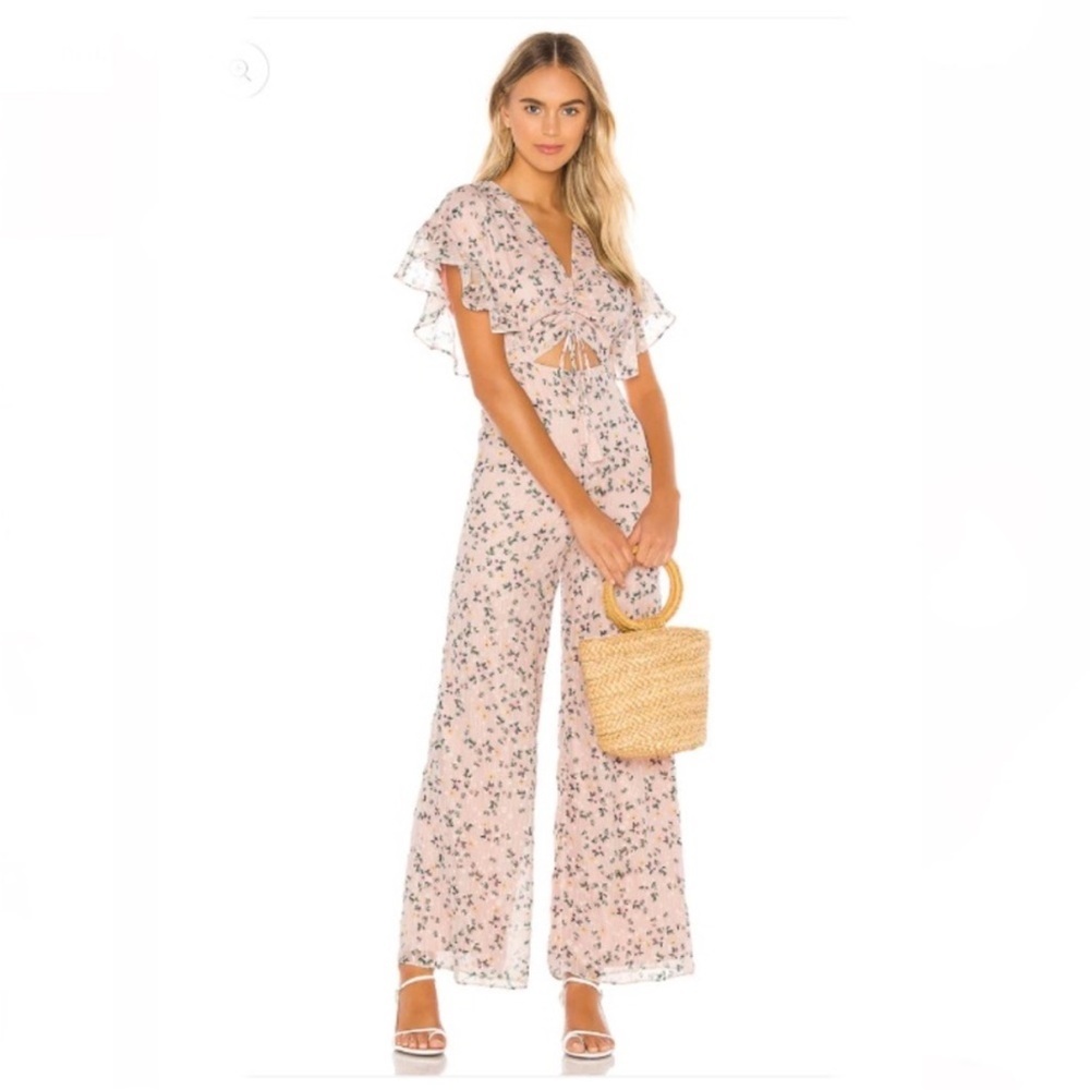 NWT Revolve TULAROSA Floral Darla Jumpsuit in Pink